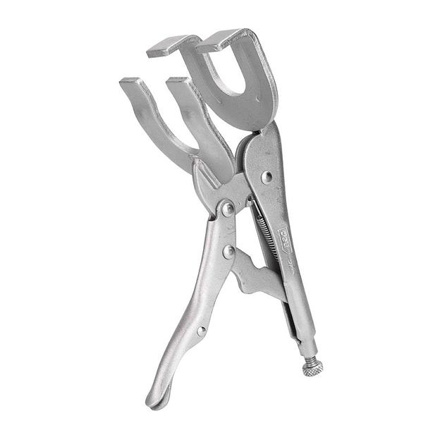 Зажимные клещи для сварки Deli DL20017 230мм, регулировочный винт фото 1