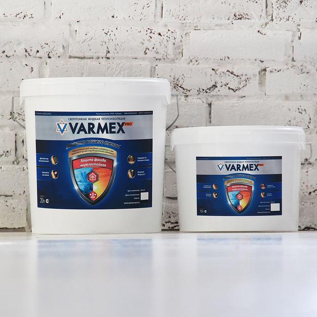 Жидкая теплоизоляция Varmex «Защита фасада морозостойкая» 20 л ОПТ фото 1