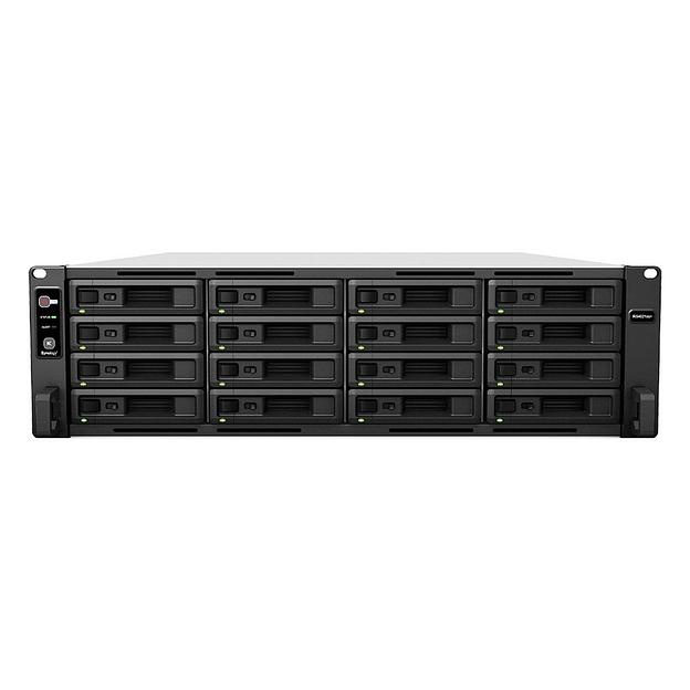 Система хранения данных Synology (Rack3U) 8C2,1Ghz/16Gb (64)/RAID0,1,10,5,6/upto16HP HDDs SATA(3,5'or2,5')upto 40 with 2xRX1217(RP)/2xUSB/4xGE+2x10GE/2xPCIe/iSCSI/2xIPcam(upto90)/2xRPS/no rail/5YW' repl RS4017xs+ (RS4021xs+) фото 3