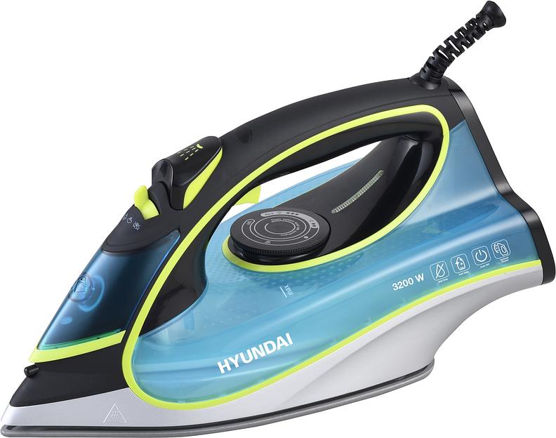 Утюг Hyundai H-SI01450 3000Вт голубой/желтый фото 2