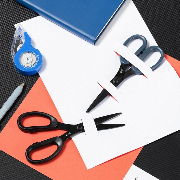 Ножницы Deli EZ501 офисные 210мм титановое покрытие сталь ассорти фото 5