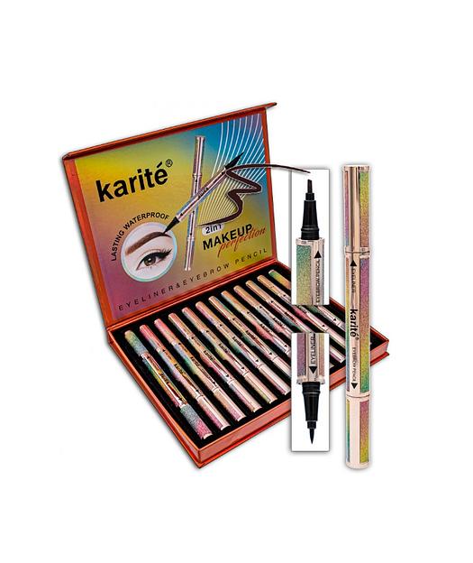 Подводка 2 в 1 для глаз и бровей Karite cosmetics 59025-47B опт фото 1