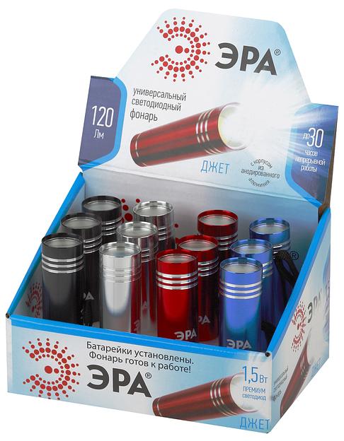 UB-402 Фонарь универс. Джет [1,5Вт COB, алюм, 3xAAA в компл, 12 шт. промо-бокс] (12/144/3600) ЭРА Б0029193 фото 1