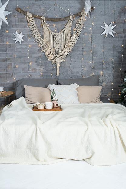 Плед меховой «Эко» ваниль опт фото 2