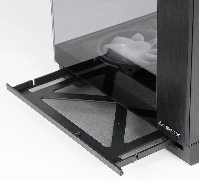 Корпус Chieftec Visio черный без БП ATX 2x80mm 4x120mm 2x140mm 1xUSB2.0 2xUSB3.0 audio bott PSU фото 8