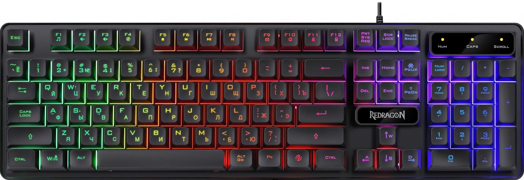 Игровой набор клавиатура + мышь + коврик + гарнитура Redragon S137 RU 72335 фото 2