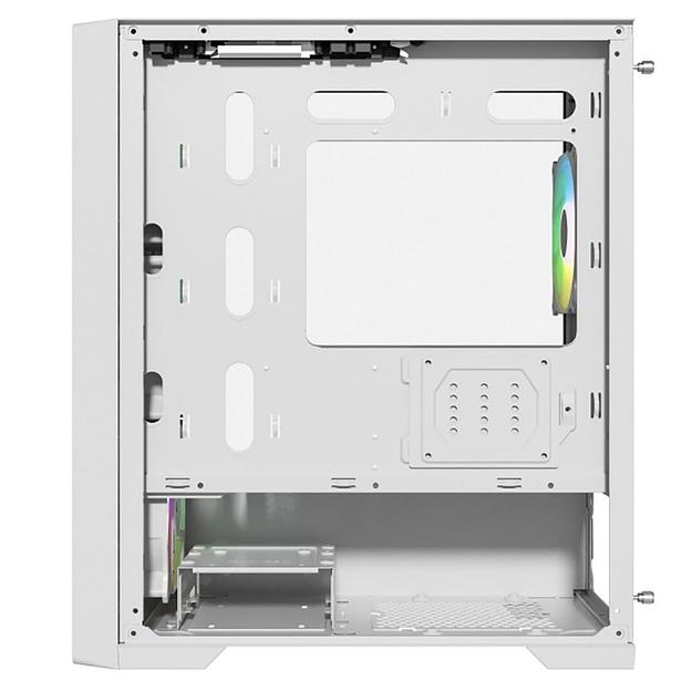Корпус Powercase Alisio Micro X4W V2, Tempered Glass, 4х 120mm ARGB fans, ARGB HUB, белый, mATX (CAMCXW-A4) фото 6