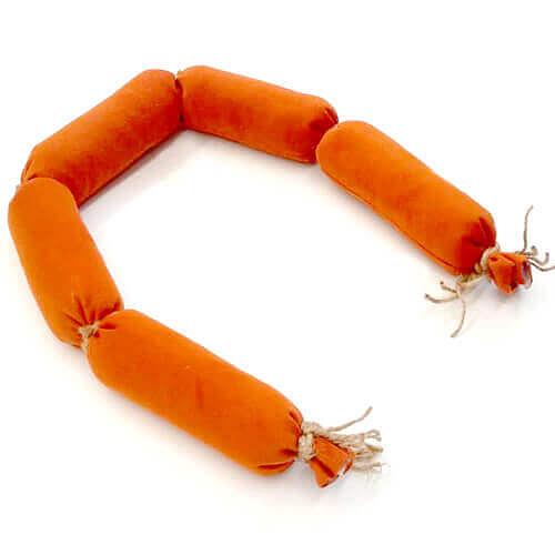 Игрушка для кошек Сосиска (комплект 5шт) ОПТ фото 1