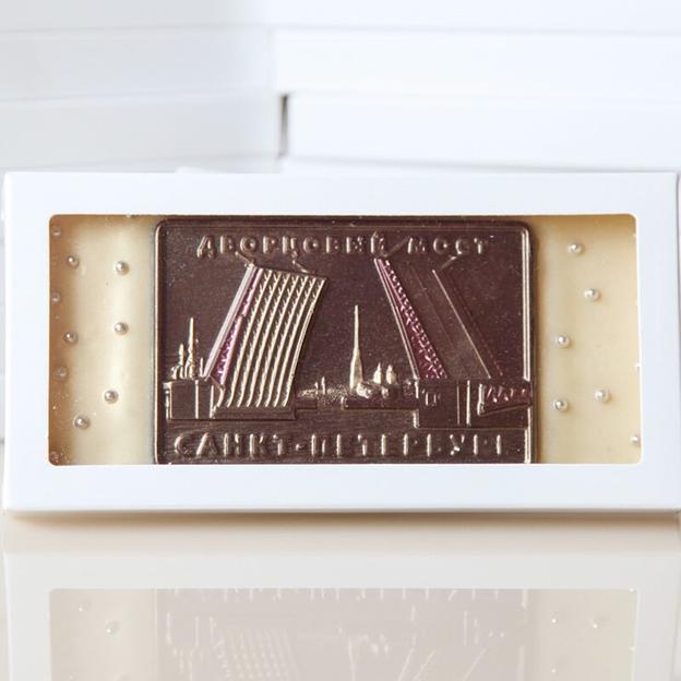 Белый шоколад ручной работы Chocolove «Мосты Санкт-Петербурга» фото 1