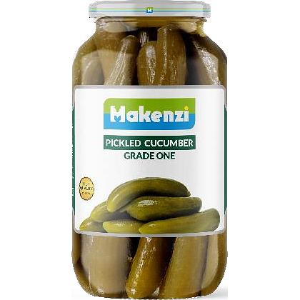 Маринованные огурцы Makenzi сорт 1, в стеклянной банке 680 г ОПТ фото 1