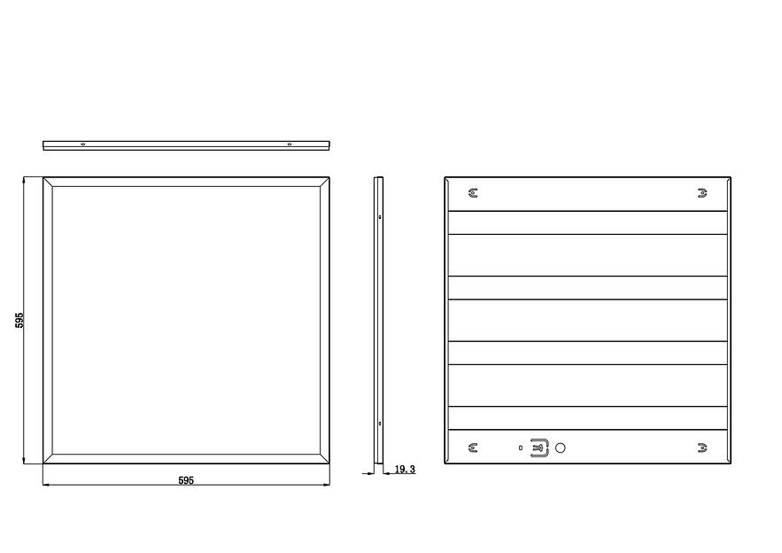 Светильник светодиодный 6500К 3000Лм 125Лм/Вт IP40 595x595x19 призма SPO-6-24-6K-P 24Вт ЭРА Б0061285 фото 3