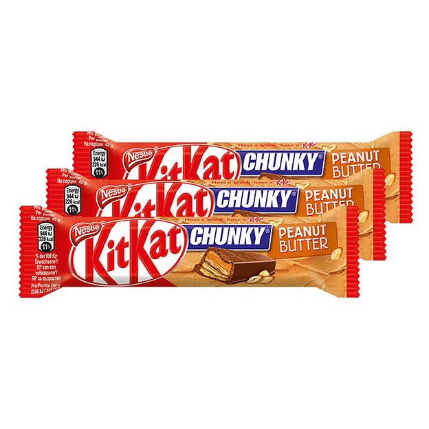 Шоколадный батончик Kit Kat «Chunky Peanut» ОПТ фото 3