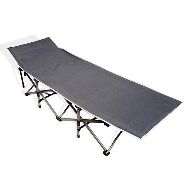 Туристический складной лежак серый LEZS-1000 фото 1
