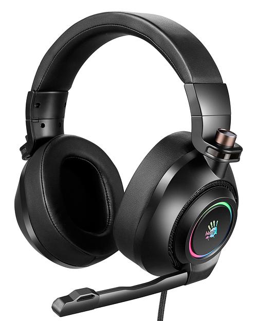 Наушники с микрофоном A4Tech Bloody G580 черный 2м мониторные USB оголовье (G580 USB /BLACK) фото 1