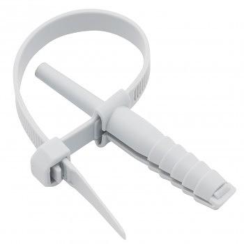 EKF plc-nst-7.2x150w Хомут дюбельный серый (7х150) (50шт.) EKF PROxima фото 1