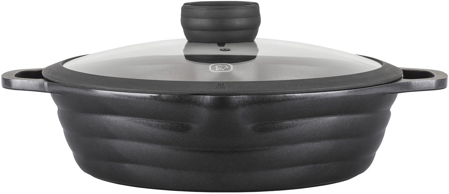 Сотейник Rondell Pacific RDA-1907 d=28см (с крышкой) графитовый фото 2