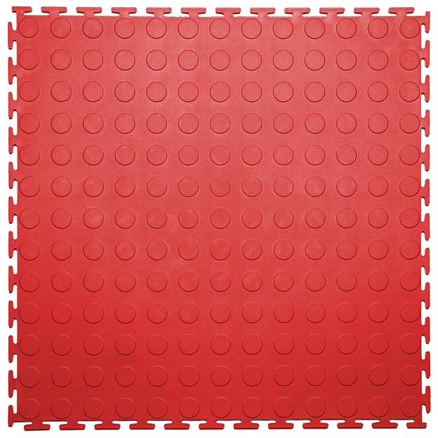 Резиновая плитка Rubber Prom, Цвет Красный RAL 3020, Толщина модуля 9 мм. фото 1