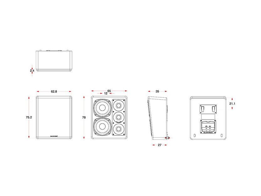 Настенные акустические системы Miller & Kreisel® MP150. Левый. Цвет: Матовый черный фото 5