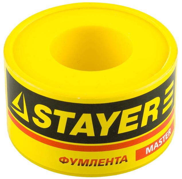 STAYER 0.075 мм х 25 мм х 10 м, 0.40 г/см3, ФУМ лента (12360-25-040) фото 1