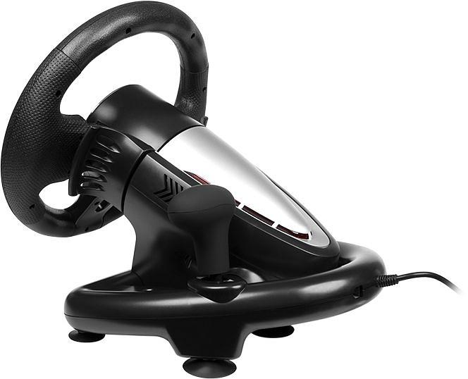 Руль Sven Sportline GC-W700 12кноп. (с педалями) черный/серебристый фото 3
