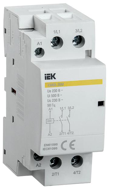 Контактор модульный КМ63-20М AC IEK MKK11-63-20 фото 1