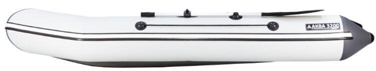 Лодка Аква 3200 слань книжка, киль, 3200*1420*400 мм., цвет: серый-графит фото 5