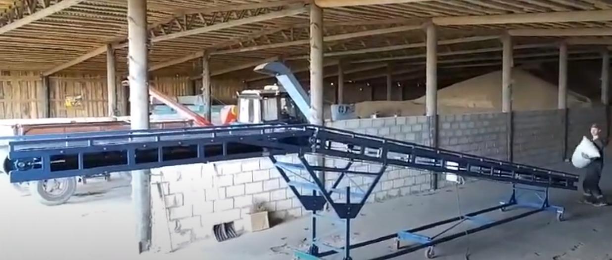 Г-образный конвейер для зерноскладов фото 3