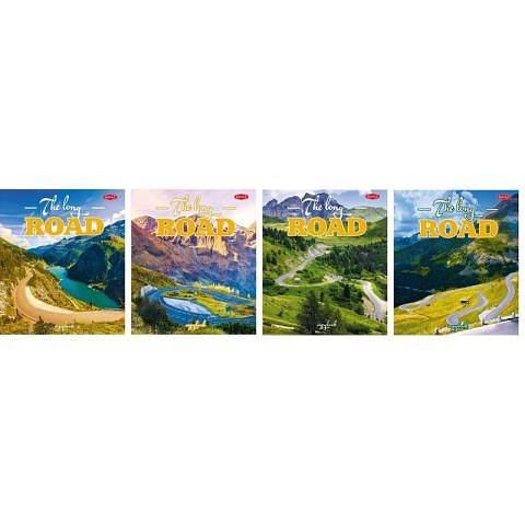 Тетрадь общая на скобе А5, 96 л., клетка, Длинная дорога, Т 5096 К2 фото 1