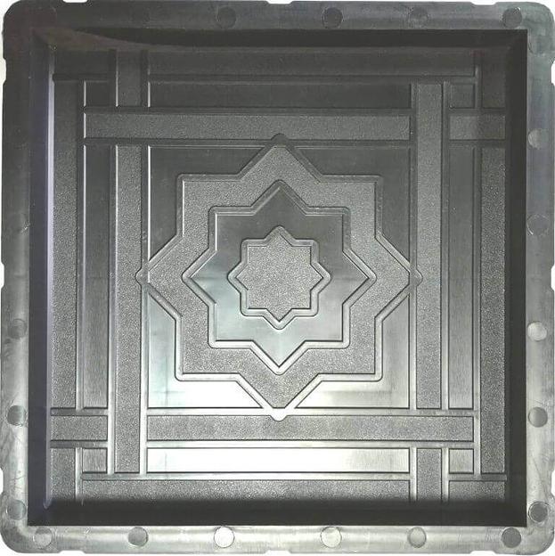 Формы тротуарной плитки размер звезда 30×30×3 см опт фото 1