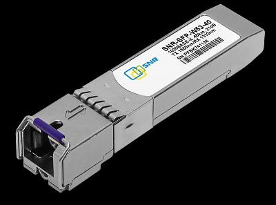 SNR Модуль SFP WDM, дальность до 40км (21dB), 1550нм (SNR-SFP-W53-40) фото 1