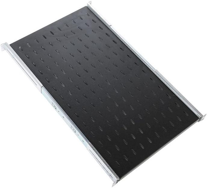 Полка выдвижная ЦМО ТСВ-75-9005 1U нагр.:30кг. 750мм черный фото 1