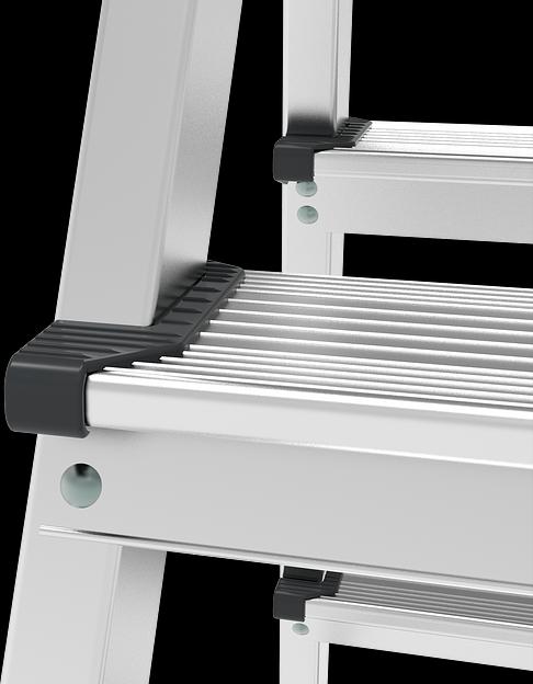 Стремянка алюминиевая двухсторонняя NV 1120 5×5 ступеней ОПТ фото 3