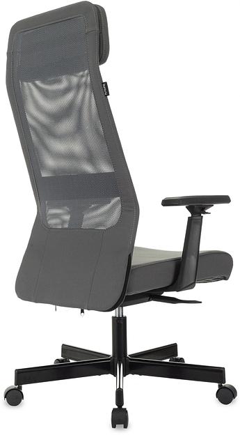 Кресло руководителя Бюрократ T-995 серый TW-04 Neo Grey сетка/ткань крестов. металл черный фото 5