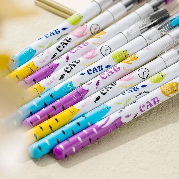 Ручка гелев. Deli (EG81-BK) ассорти черн. черн. игловидный пиш. наконечник линия 0.5мм фото 3