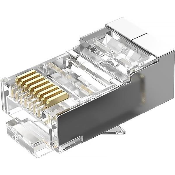 Коннектор Vention RJ45 (8p8c), FTP, cat. 6, под витую пару, экранированный (10шт.) Vention Коннектор Vention RJ45 (8p8c), FTP, cat. 6, под витую пару, экранированный (10шт.) (IDCR0-10) (IDCR0-10) фото 2