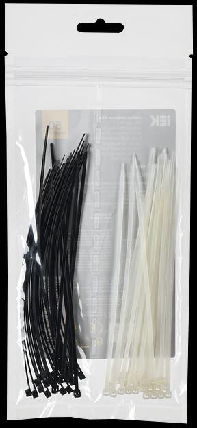 Набор хомутов 2,5х150 (25б. 25ч) (50шт/упак) фото 1