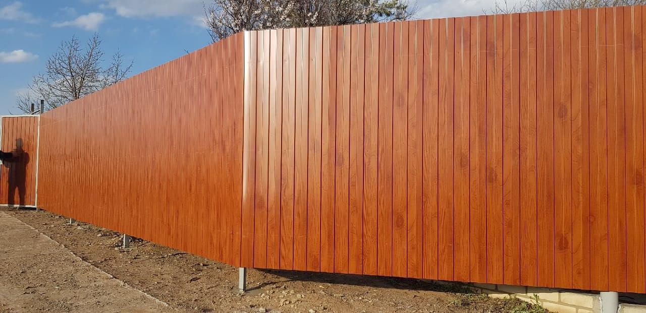 Заборы из профнастила опт фото 7