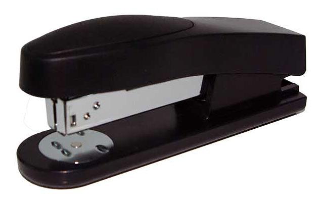 Степлер Kw-Trio 5510BLCK Halfl-strip Trio 24/6 26/6 (20листов) черный 150скоб фото 1