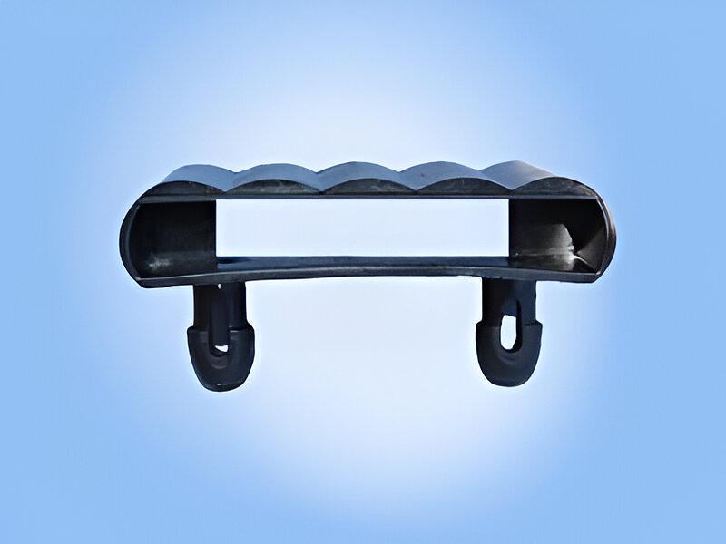 Латодержатель накладной ЛДП 54-10c для 2 латофлексов сечением до 53x9 мм (чёрный) ОПТ фото 1