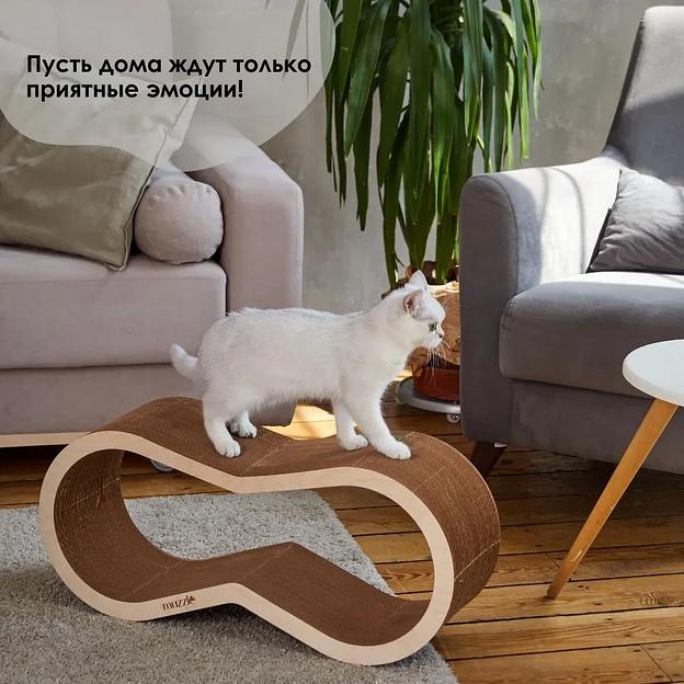 Когтеточка Muzzle из гофрокартона 71×22×31 см ОПТ фото 2