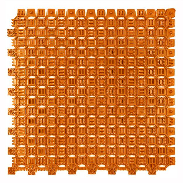 Optima Duos – грязезащитное двустороннее покрытие, толщина 16мм, Цвет Оранжевый RAL 2004, Толщина модуля 16 мм. фото 1