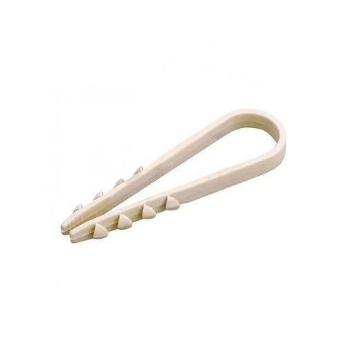 REXANT (07-4502) Дюбель-хомут нейлоновый 11-18 мм, белый, упаковка 100 шт. фото 1