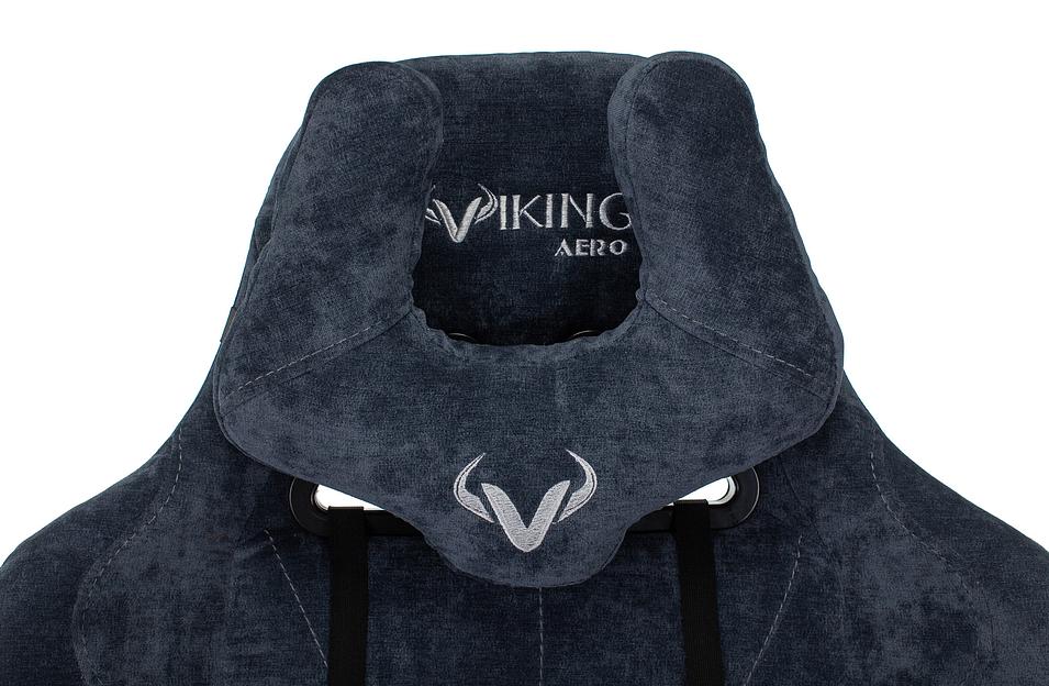 Кресло игровое Бюрократ VIKING KNIGHT Fabric синий Light-27 с подголов. крестовина металл фото 7