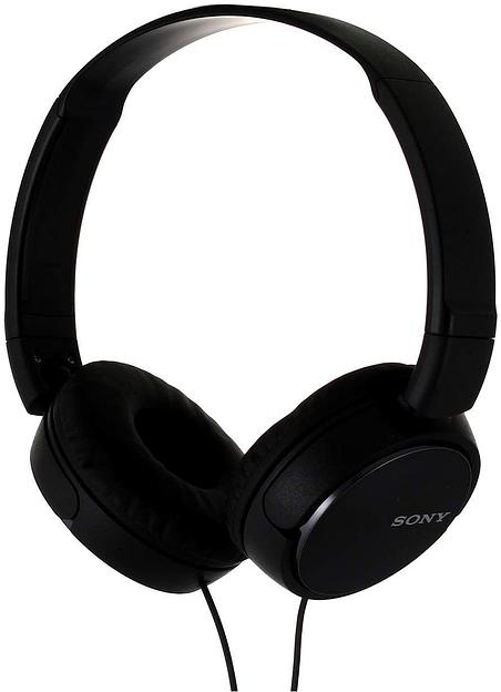 Гарнитура накладные Sony MDR-ZX310AP 1.2м черный проводные оголовье фото 1
