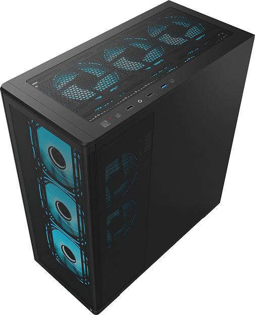 Корпус Formula Air Power G5 Plus черный без БП ATX 1x120mm 2xUSB2.0 1xUSB3.1 audio bott PSU фото 5