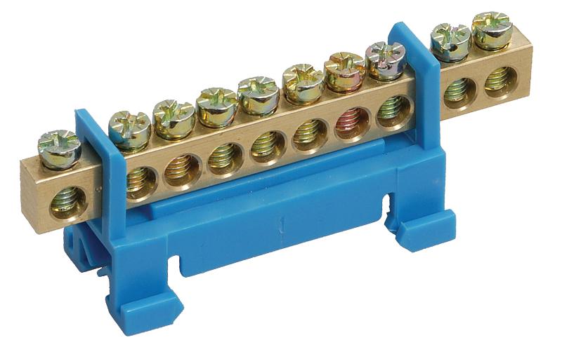 Iek YNN10-69-10P-K07 Шина N "ноль" на DIN-изол тип "Стойка" ШНИ-6х9-10-С-С ИЭК фото 1