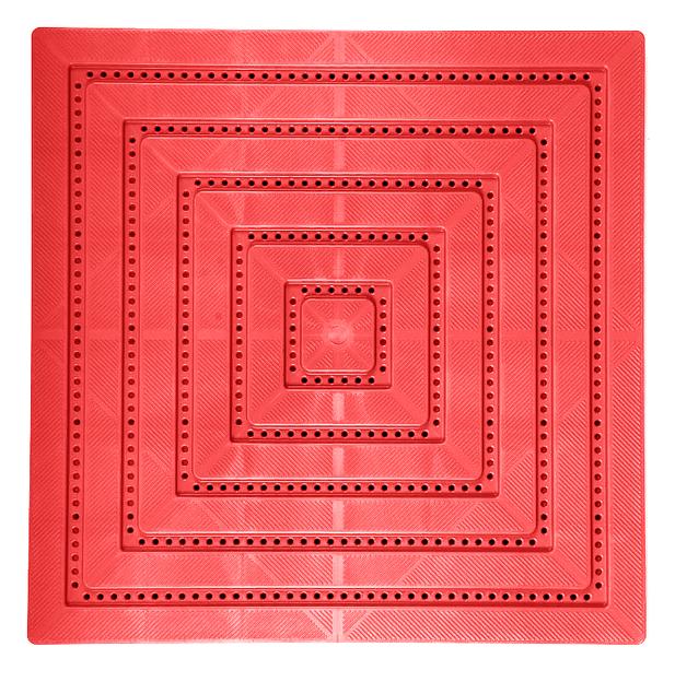 Экопласт - полимерное покрытие для улицы, Цвет Красный RAL 3020, Толщина модуля 20 мм. фото 1