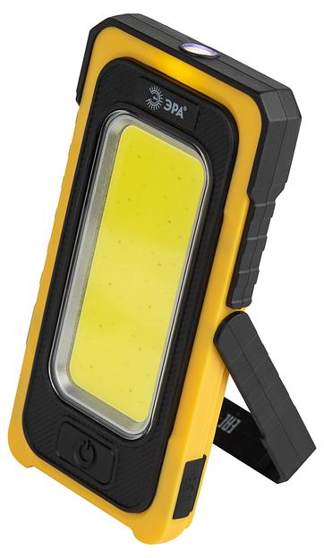 ЭРА Б0054472 Светодиодный фонарь Рабочие Практик RA-811 ручной, аккумуляторный, 15 Вт COB, powerbank, солнечная батарея, магнит фото 1