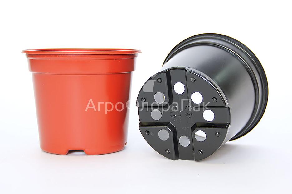 Горшок технический для рассады и цветов круглый, цветной, 520 мл (толщина ленты 1,0 мм) ОПТ фото 1