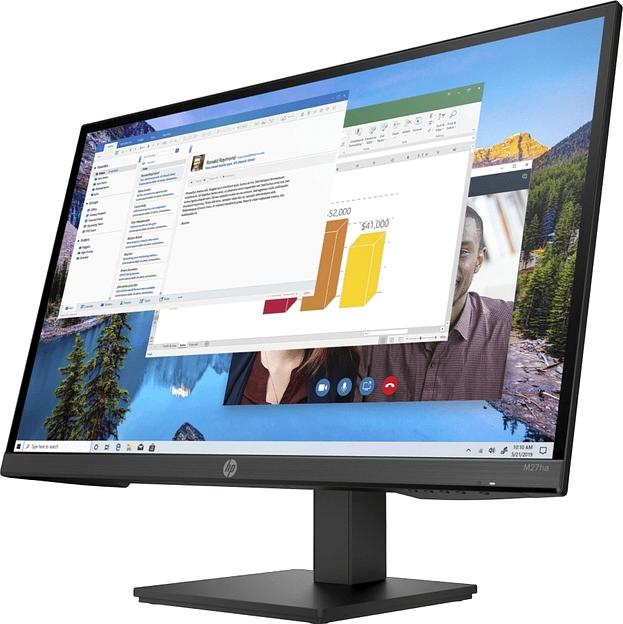 Монитор HP 27" M27ha черный IPS 16:9 HDMI M/M матовая HAS Piv 1000:1 250cd 178гр/178гр 1920x1080 60Hz VGA DP FHD 5.22кг фото 3